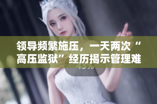 領(lǐng)導(dǎo)頻繁施壓，一天兩次“高壓監(jiān)獄”經(jīng)歷揭示管理難題