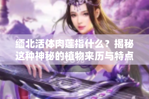 緬北活體肉蓮指什么？揭秘這種神秘的植物來(lái)歷與特點(diǎn)