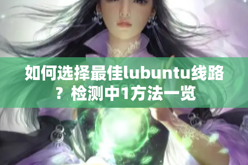 如何選擇最佳lubuntu線路？檢測中1方法一覽