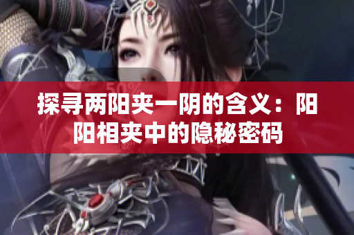 探尋兩陽夾一陰的含義：陽陽相夾中的隱秘密碼