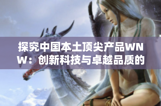 探究中國本土頂尖產(chǎn)品WNW：創(chuàng)新科技與卓越品質(zhì)的完美結(jié)合