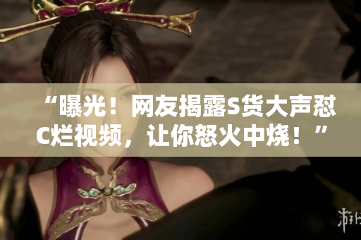 “曝光！網(wǎng)友揭露S貨大聲懟C爛視頻，讓你怒火中燒！”