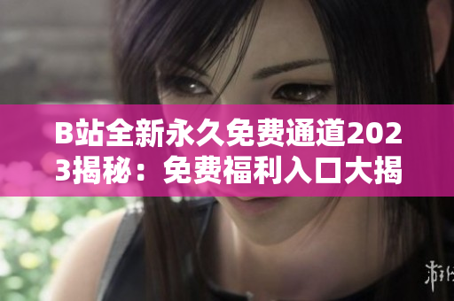 B站全新永久免費(fèi)通道2023揭秘：免費(fèi)福利入口大揭秘！