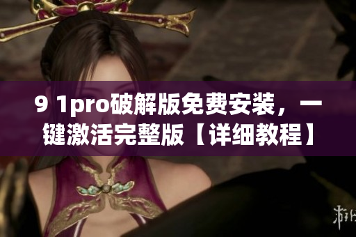 9 1pro破解版免費安裝，一鍵激活完整版【詳細(xì)教程】