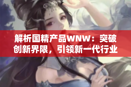 解析國精產(chǎn)品WNW：突破創(chuàng)新界限，引領(lǐng)新一代行業(yè)潮流