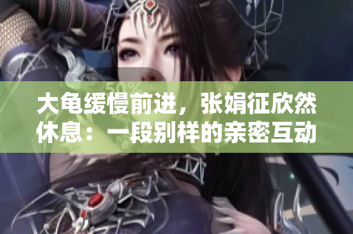大龜緩慢前進，張娟征欣然休息：一段別樣的親密互動