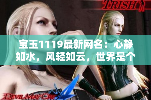寶玉1119最新網(wǎng)名：心靜如水，風(fēng)輕如云，世界是個(gè)大熊貓
