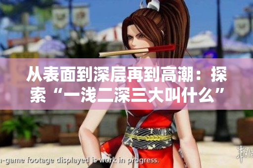 從表面到深層再到高潮：探索“一淺二深三大叫什么”的奧秘