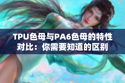 TPU色母與PA6色母的特性對比：你需要知道的區(qū)別