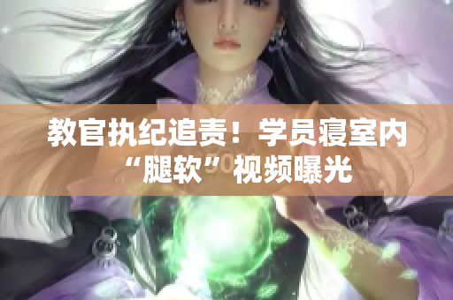 教官執(zhí)紀(jì)追責(zé)！學(xué)員寢室內(nèi)“腿軟”視頻曝光