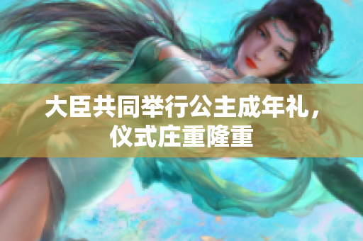 大臣共同舉行公主成年禮，儀式莊重隆重