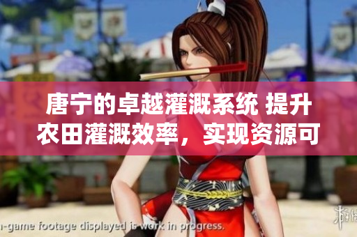 唐寧的卓越灌溉系統(tǒng) 提升農(nóng)田灌溉效率，實(shí)現(xiàn)資源可持續(xù)利用