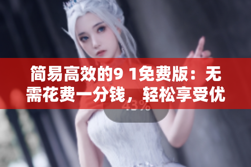 簡(jiǎn)易高效的9 1免費(fèi)版：無需花費(fèi)一分錢，輕松享受優(yōu)質(zhì)功能