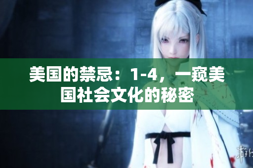美國的禁忌：1-4，一窺美國社會文化的秘密