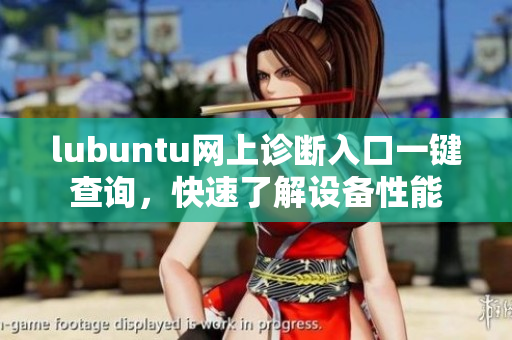 lubuntu網(wǎng)上診斷入口一鍵查詢，快速了解設(shè)備性能