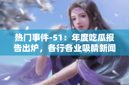 熱門事件-51：年度吃瓜報(bào)告出爐，各行各業(yè)吸睛新聞大揭秘