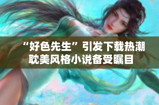 “好色先生”引發(fā)下載熱潮 耽美風(fēng)格小說(shuō)備受矚目