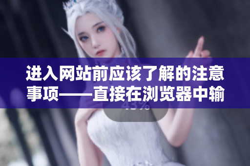 進(jìn)入網(wǎng)站前應(yīng)該了解的注意事項(xiàng)——直接在瀏覽器中輸入網(wǎng)址進(jìn)入網(wǎng)站的方法