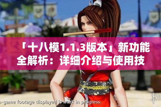 「十八模1.1.3版本」新功能全解析：詳細(xì)介紹與使用技巧