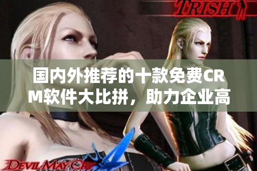 國(guó)內(nèi)外推薦的十款免費(fèi)CRM軟件大比拼，助力企業(yè)高效管理客戶關(guān)系