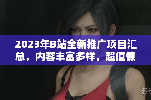2023年B站全新推廣項目匯總，內(nèi)容豐富多樣，超值驚喜等你來發(fā)現(xiàn)