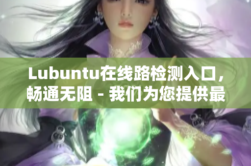 Lubuntu在線路檢測入口，暢通無阻 - 我們?yōu)槟峁┳羁焖?、最可靠的在線路檢測服務(wù)