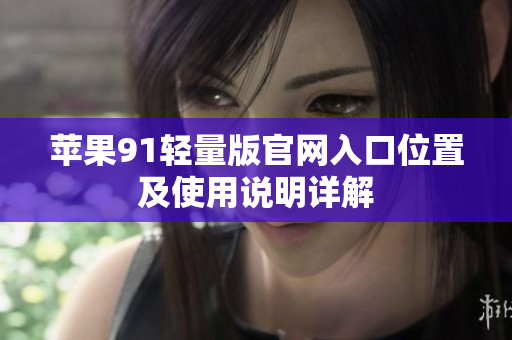 蘋(píng)果91輕量版官網(wǎng)入口位置及使用說(shuō)明詳解