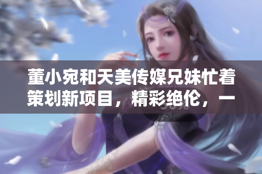 董小宛和天美傳媒兄妹忙著策劃新項目，精彩絕倫，一切盡在妙手經(jīng)營