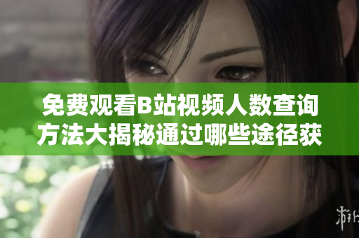 免費觀看B站視頻人數(shù)查詢方法大揭秘通過哪些途徑獲取在線觀看數(shù)據(jù)