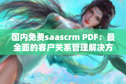 國(guó)內(nèi)免費(fèi)saascrm PDF：最全面的客戶(hù)關(guān)系管理解決方案
