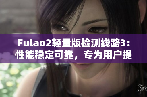 Fulao2輕量版檢測(cè)線路3：性能穩(wěn)定可靠，專(zhuān)為用戶(hù)提供高效檢測(cè)體驗(yàn)
