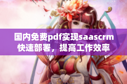 國(guó)內(nèi)免費(fèi)pdf實(shí)現(xiàn)saascrm快速部署，提高工作效率