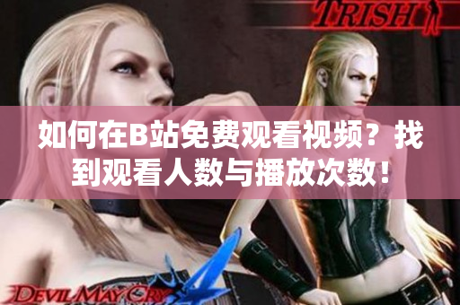 如何在B站免費觀看視頻？找到觀看人數(shù)與播放次數(shù)！