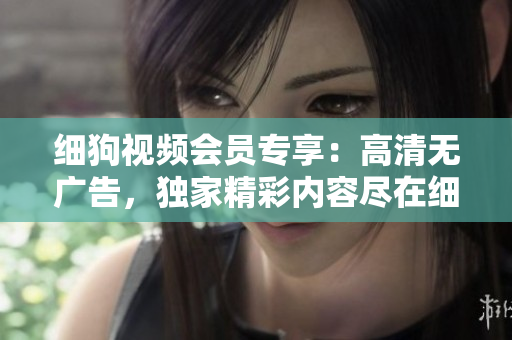 細(xì)狗視頻會員專享：高清無廣告，獨(dú)家精彩內(nèi)容盡在細(xì)狗視頻VIP