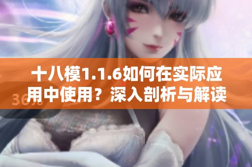 十八模1.1.6如何在實際應用中使用？深入剖析與解讀